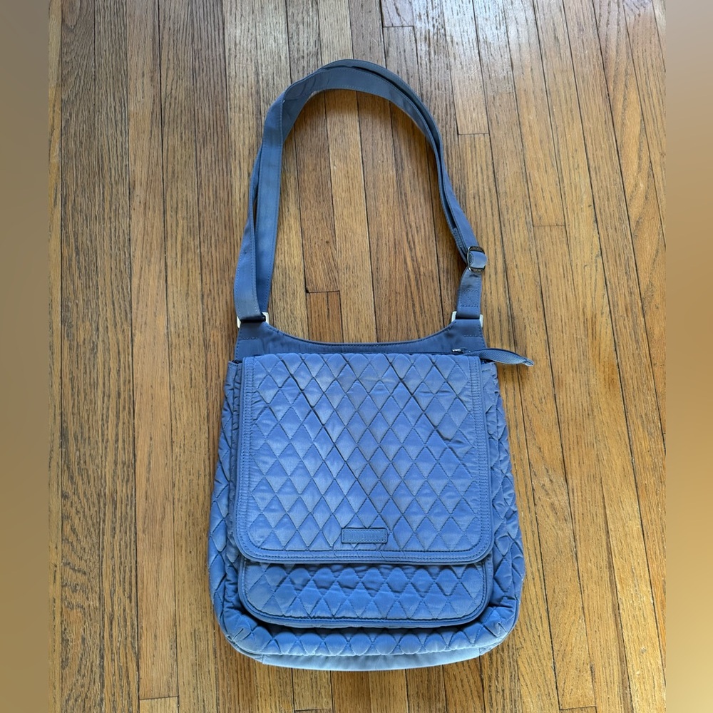 Vera Bradley Gray Quilted Crossbody Bag